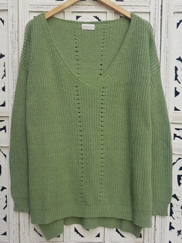 Sweater Favia verde viejo
