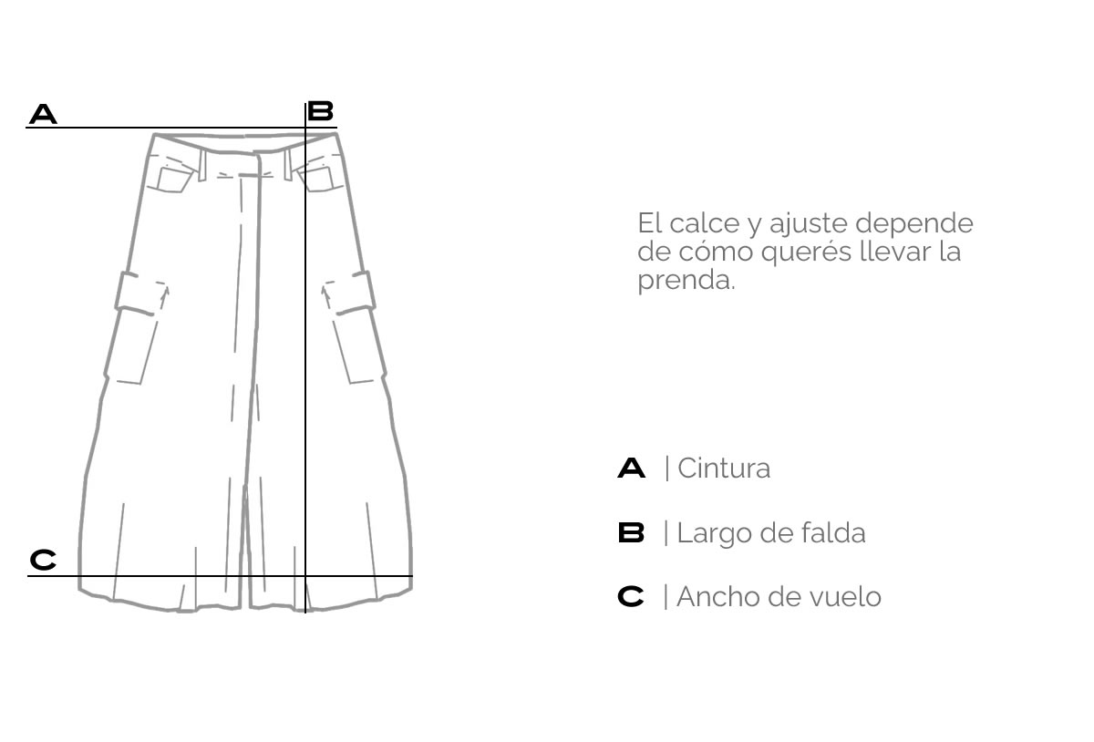 Guía New falda